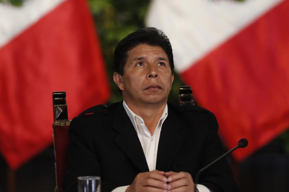Foto de archivo del presidente de Perú, Pedro Castillo, acusado de dar un golpe de Estado.
