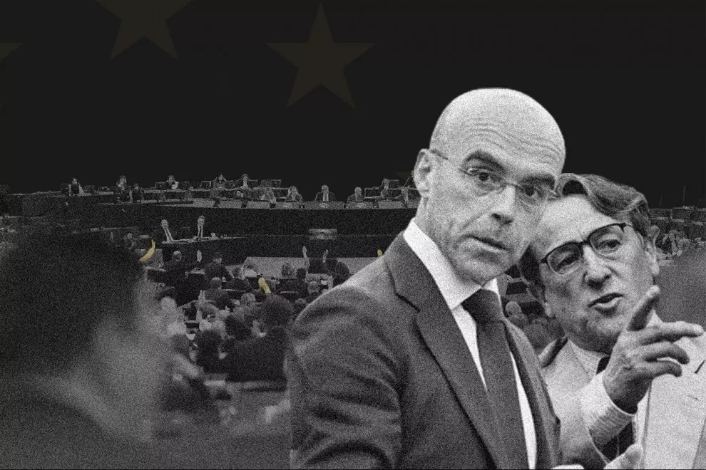 'MEP Misconduct Investigation', es una investigación internacional que analiza los escándalos de los eurodiputados y la regulación en materia de transparencia de la Eurocámara. En la imagen: una votación en el pleno del Parlamento Europeo, los eurodiputados de Vox Jorge Buxadé y Herman Tertsch — Follow The Money