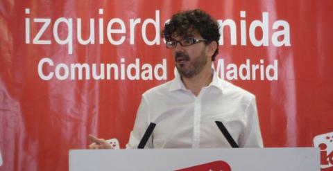 El coordinador regional de IU-CM, Eddy Sánchez, en una imagen de archivo.