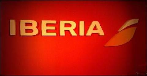 Imagen del nuevo logo de Iberia.