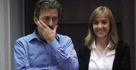 Los candidatos de Iu Madrid a Comunidad y Ayuntamiento, Tania Sánchez y Mauricio ValienteValeinte.