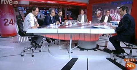 Captura de pantalla de la entrevista a Iglesias en el Canal 24 horas, el 5 de diciembre.