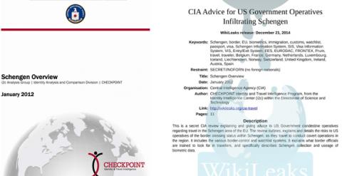 Portadas del manual secreto de la CIA y de la filtración de Wikileaks