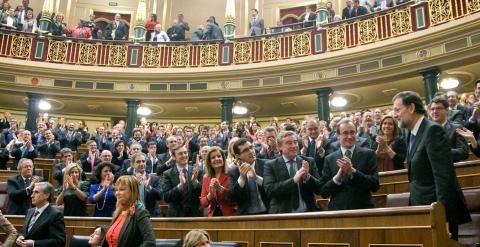 Rajoy, en el Congreso de los Diputados / Archivo. EFE
