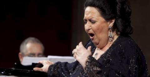 La soprano Montserrat Caballé en una de sus últimas actuaciones.