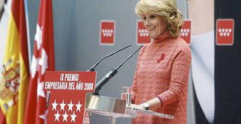 La presidenta de la Comunidad de Madrid, Esperanza Aguirre.