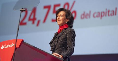La presidenta del Grupo Santander, Ana Botín. EFE