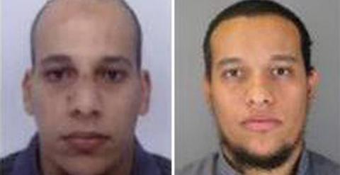 Cherif Kouachi y su hermano Said Kouachi, sospechosos de la masacre contra el semanario satírico. /POLICIA FRANCESA