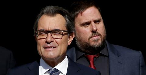 Artur Mas y Oriol Junqueras. EFE