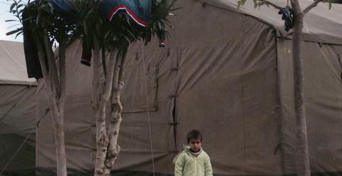 Un niño refugiado en el CETI de Melilla. -IU