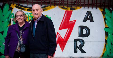 Natividad y Eladio, vecinos de Vallecas y asiduos del restaurante de Cota.