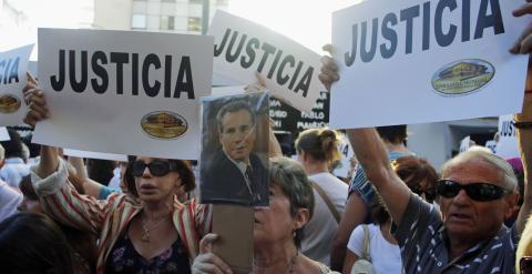 Concentración en Buenos Aires por la muerte del fiscal Nisman. - REUTERS