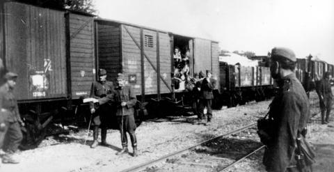 Uno de los vagones de los trenes de la muerte que transportaban a los prisioneros a los campos de concentración nazis 'Los últimos españoles de Mauthausen'