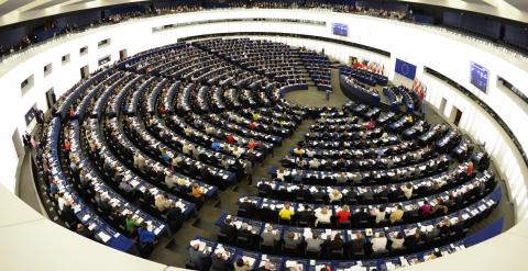 Hemiciclio del Parlamento Europeo. Patrick Seeger/EPA