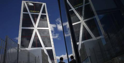 La sede de Bankia en una de las Torres Kio de Madrid. REUTERS/Susana Vera