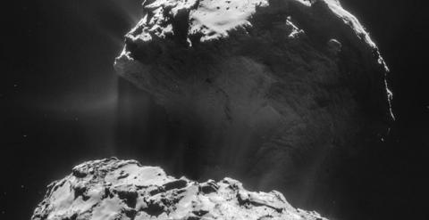 Rosetta observa la creciente actividad en el cometa 67P.