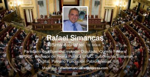 Perfil de Twitter de Rafa Simancas.