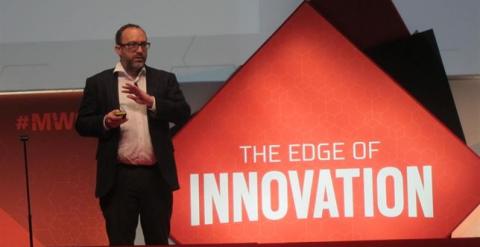 Jimmy Wales defiende las lenguas minoritarias en el Mobile World Congress. /EUROPA PRESS