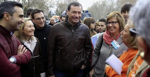 Tomás Gómez, hace unos días en una manifestación en Madrid. EFE/ Víctor Lerena