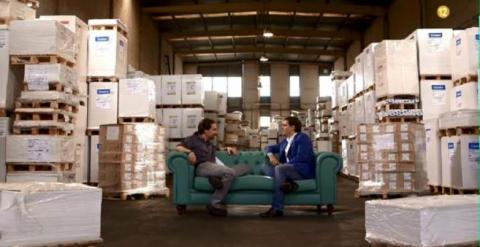 Pablo Iglesias y Albert Rivera, en un montaje del programa 'Viajando con Chester', de Cuatro