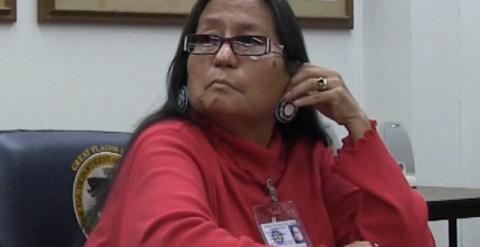 Phyllis Young, líder amerindia y miembro de la Nación Dakota-Lakota.