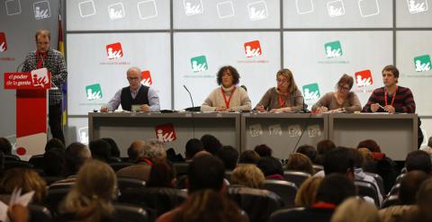 Reunión del Consejo Político Regional de IU-CM el pasado febrero.- EFE