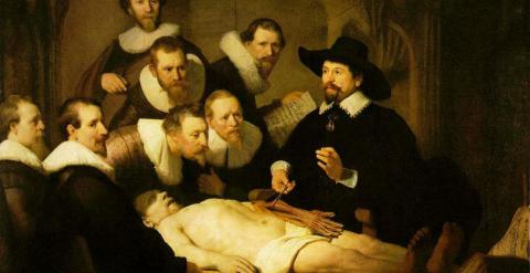 El famoso cuadro 'Lección de anatomía del doctor Tulp'