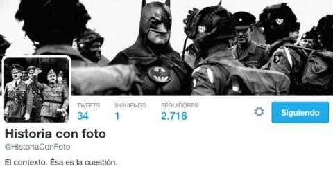 Perfil en Twitter de Historia con Foto