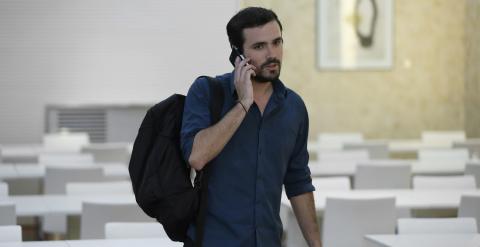 El diputado y candidato de IU a la Presidencia del Gobierno, Alberto Garzón. -EFE/Juan Carlos Hidalgo