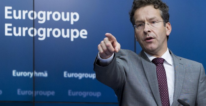 Jeroen Dijsselbloem, el presidente del Eurogrupo durante una rueda de prensa la semana pasada. /REUTERS