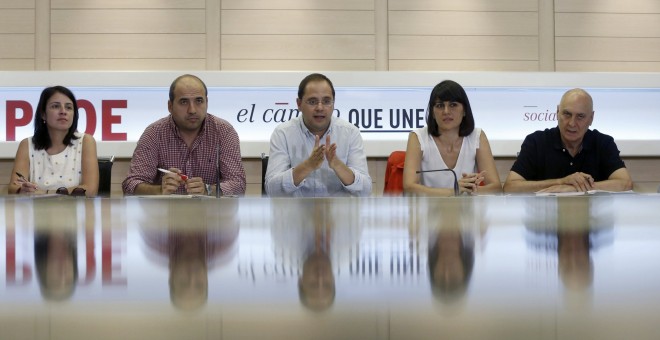 Reunión del Comité Electoral del partido celebrada esta mañana. EFE/Juan Carlos Hidalgo