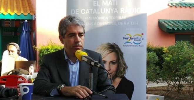 Francesc Homs durante su entrevista en Catalunya Ràdio.