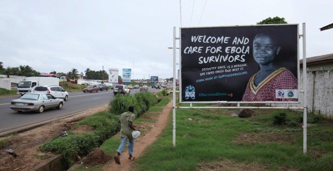 Campaña de sensibilización en Liberia.- EFE.
