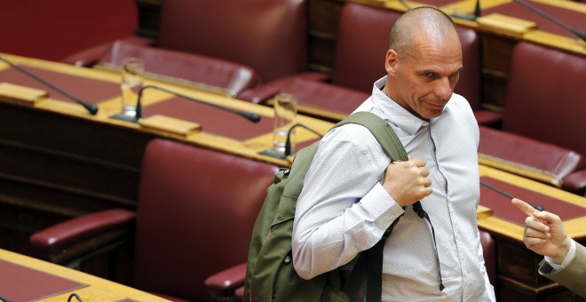 El exministro de Finanzas griego y aún diputado del Parlamento heleno, Yanis varoufakis. - REUTERS