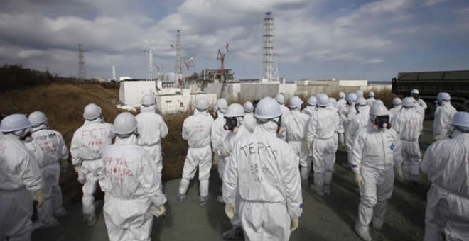 La planta nuclear de Fukushima durante los días del accidente (EFE).