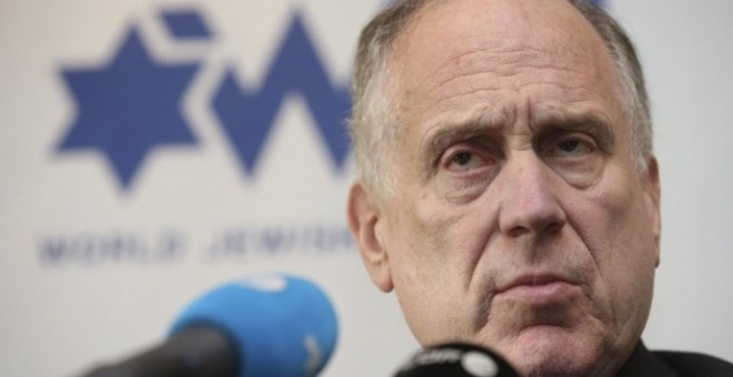 El presidente del Congreso Mundial Judío, Ronald S. Lauder, ofrece una rueda de prensa. EFE/Archivo