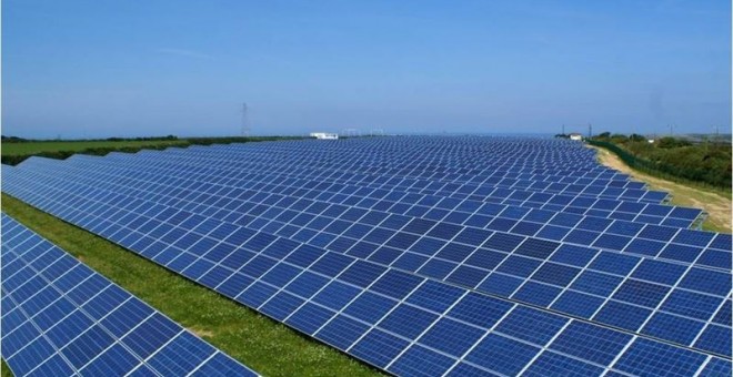 Planta fotovoltaica construida por Isolux Corsán en el Reino Unido. E.P.