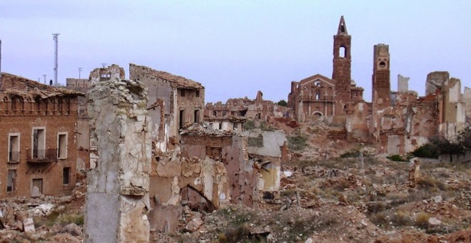 El pueblo viejo de Belchite, lugar donde sucedió una de las batallas más sangrientas de la Guerra Civil