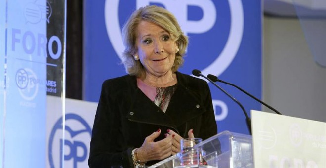 Esperanza Aguirre, durante su intervención. / MARISCAL (EFE)