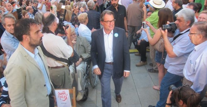 Artur Mas, durante el acto. EUROPA PRESS