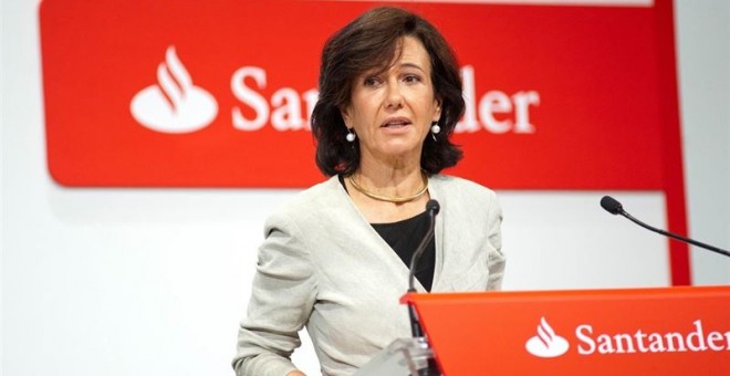 La presidenta de Banco Santander, Ana Botín. E.P.