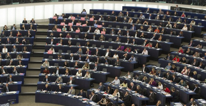Pleno del Parlamento Europeo en Estrasburgo, Francia. EFE