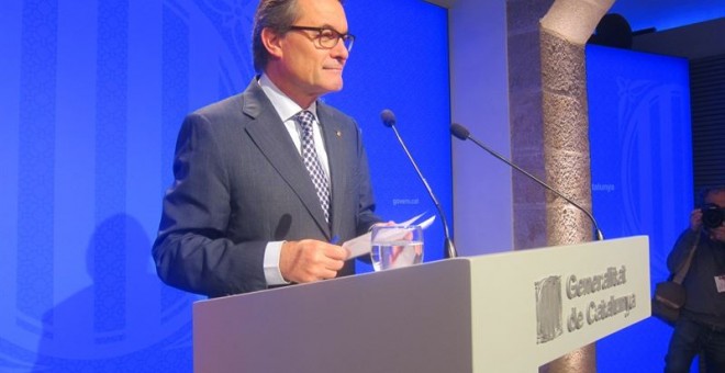 El president de la Generalitat en funciones, Artur Mas