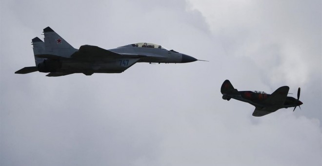 Aviones rusos en la campaña contra el Estado Islámico.- REUTERS