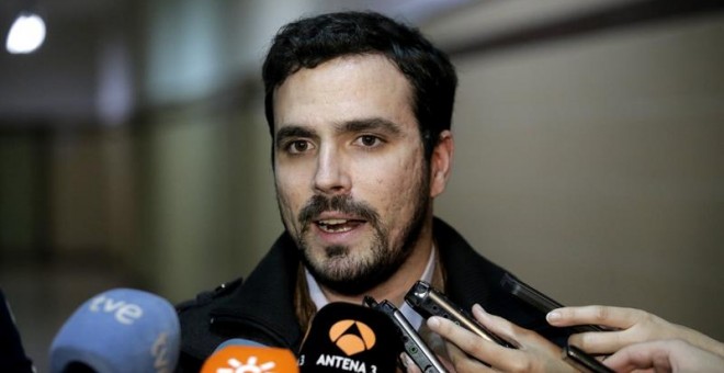 El candidato de IU a la Presidencia del Gobierno, Alberto Garzón.-EFE