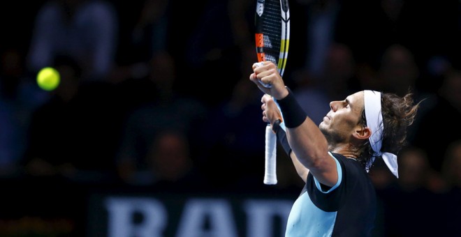 Nadal celebra su victoria ante Gasquet en semifinales. REUTERS/Arnd Wiegmann