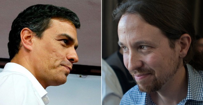 Pedro Sánchez y Pablo Iglesias coinciden en que Rajoy no ha aportado ninguna solución para el conflicto entre el Estado y Catalunya