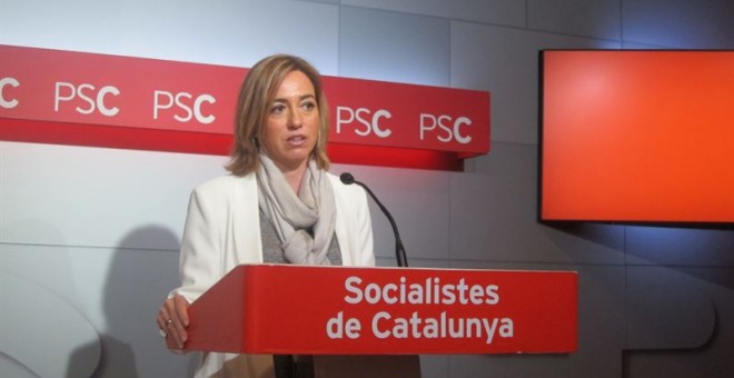 La candidata del PSC a las elecciones generales, Carme Chacón.-E.P.