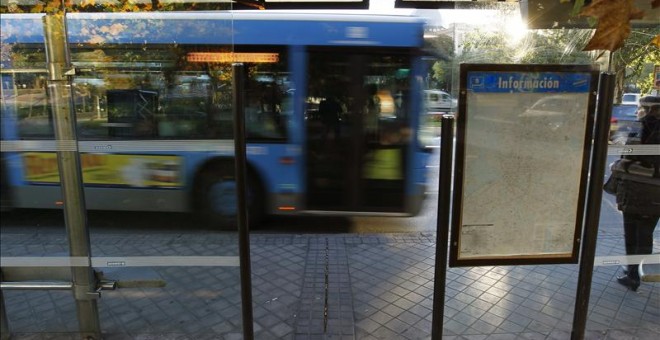 Una marquesina de la EMT de Madrid. EFE