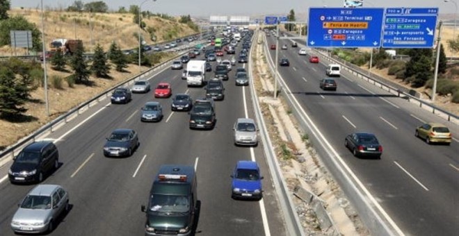 Tráfico en la M40 de Madrid./ Europa Press